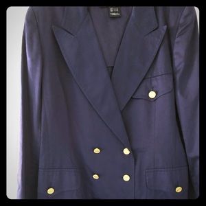 Escada Cotton Double Breasted Blazer